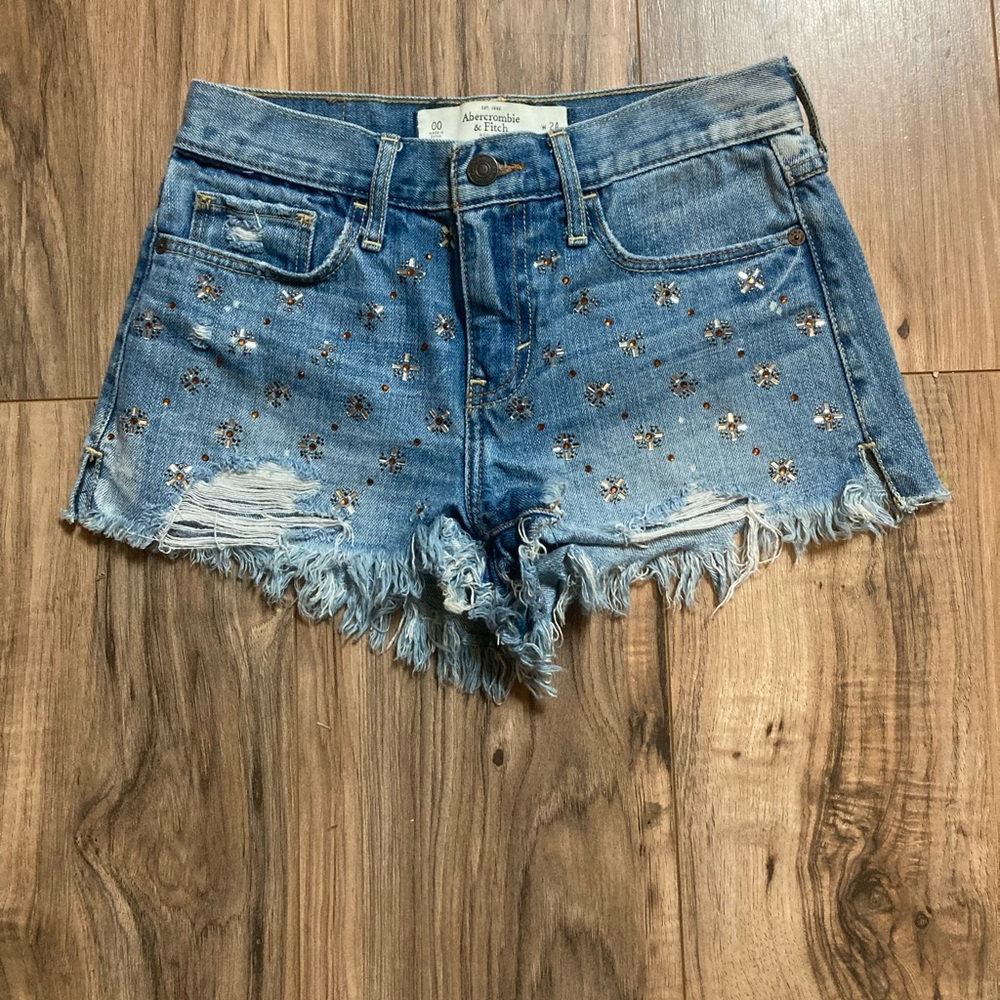 Abercrombie and Fitch jean shorts, women’s/juniors size 00, W 24